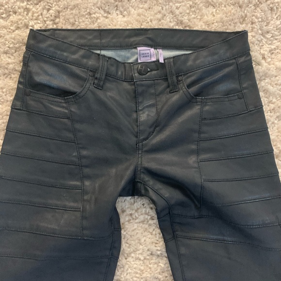 Herve Leger “Blue Coated Lance Skinny Jeans” - Picture 4 of 8